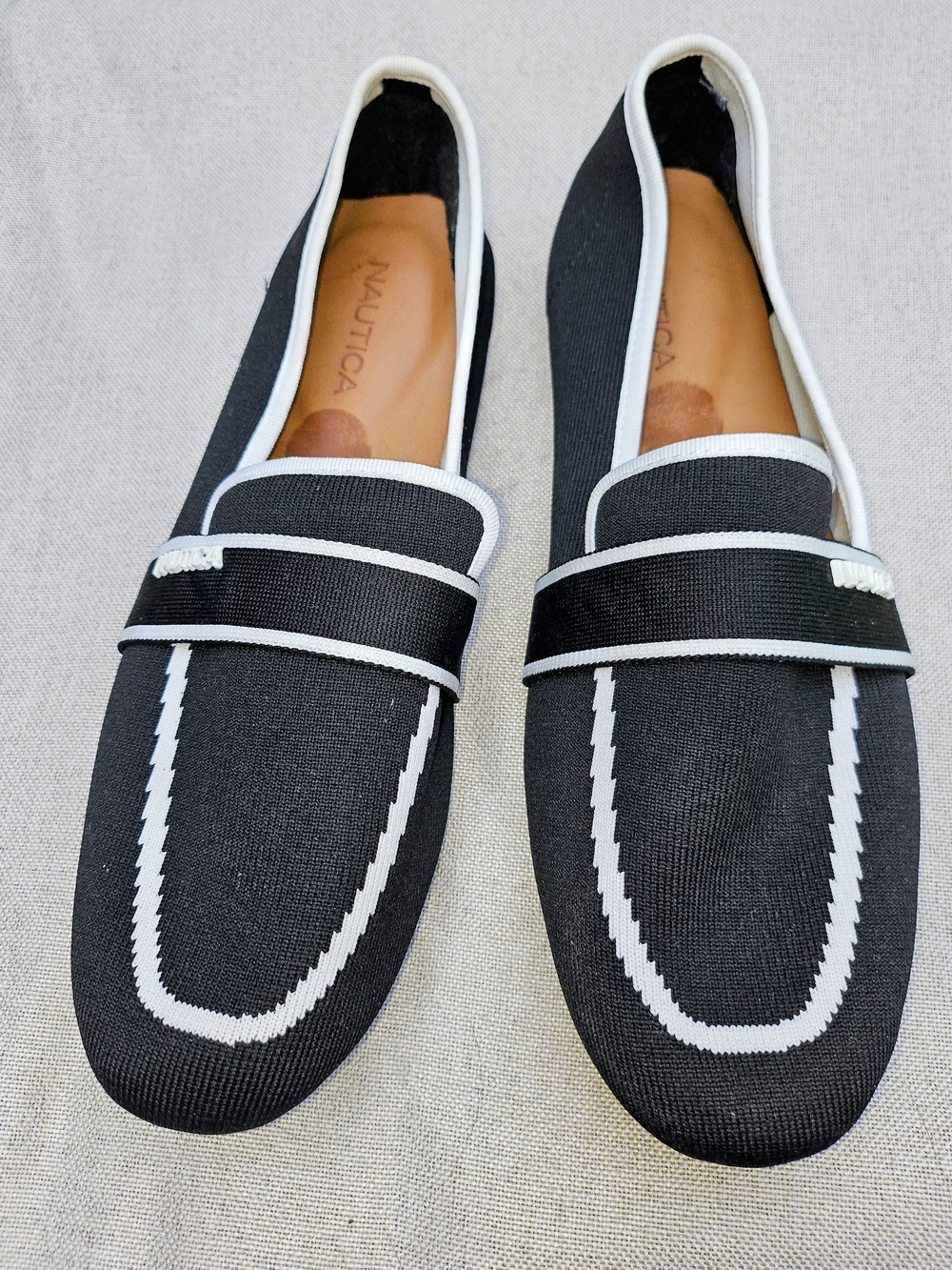 Nautica Women’s Black Slip-On Loafers